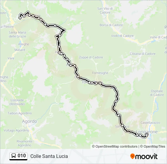010 Bus Line Map