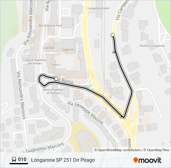 010 Bus Line Map