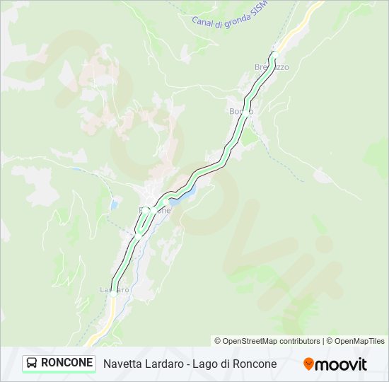 RONCONE Bus Line Map