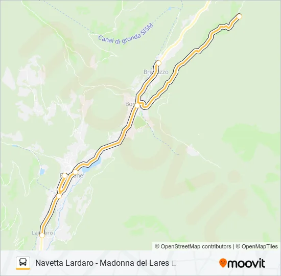 MADONNA LARES Bus Line Map
