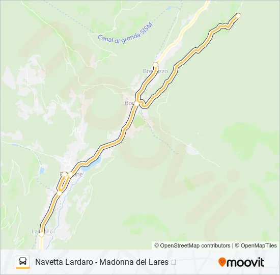 MADONNA LARES Bus Line Map