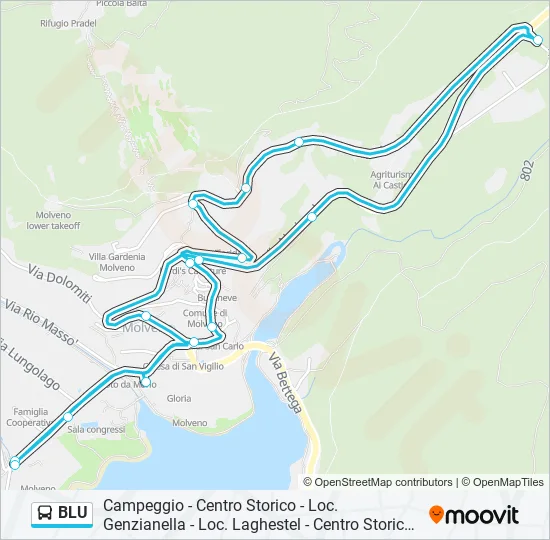 BLU Bus Line Map