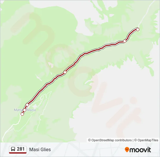 281 Bus Line Map