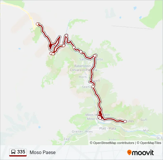 335 Bus Line Map