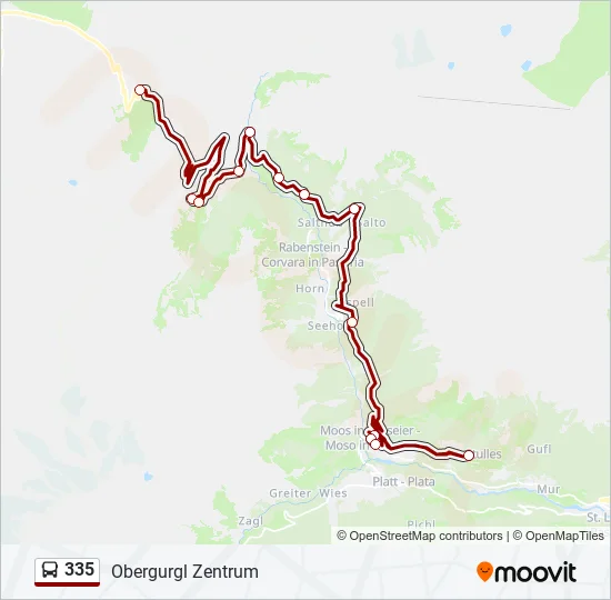 335 Bus Line Map
