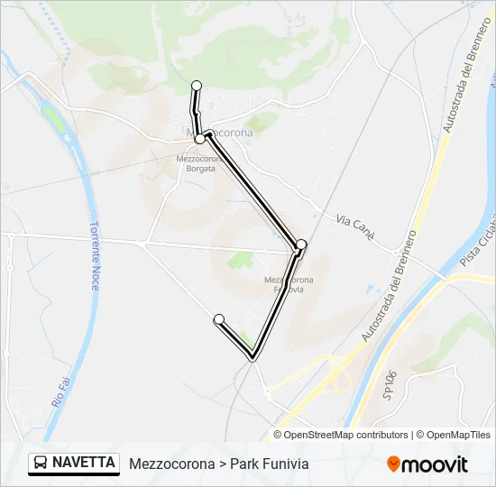 NAVETTA Bus Line Map