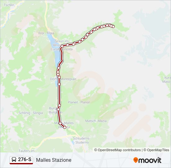 276-S bus Line Map