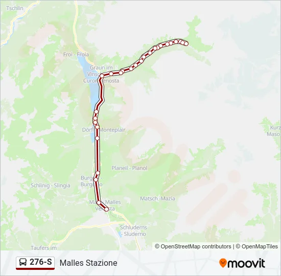 276-S Bus Line Map