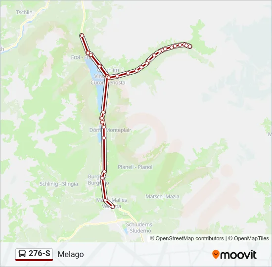 276-S Bus Line Map