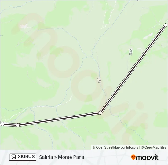 SKIBUS Bus Line Map
