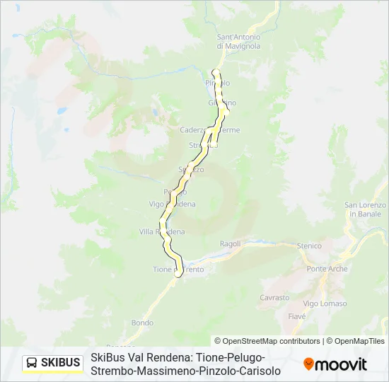 SKIBUS Bus Line Map