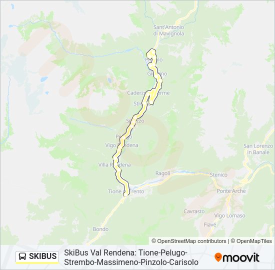 SKIBUS Bus Line Map