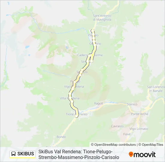 SKIBUS Bus Line Map