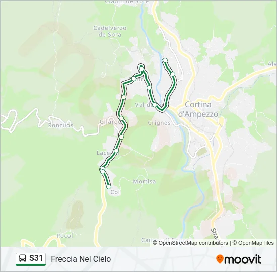 S31 Bus Line Map
