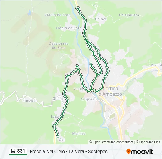 S31 Bus Line Map