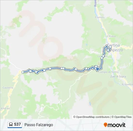 S37 Bus Line Map