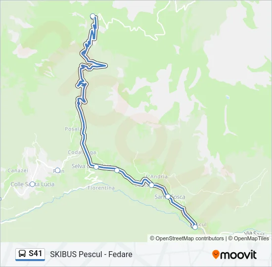 S41 Bus Line Map