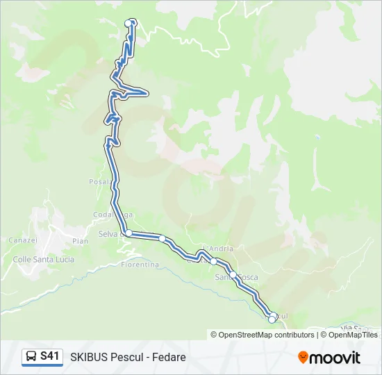 S41 Bus Line Map