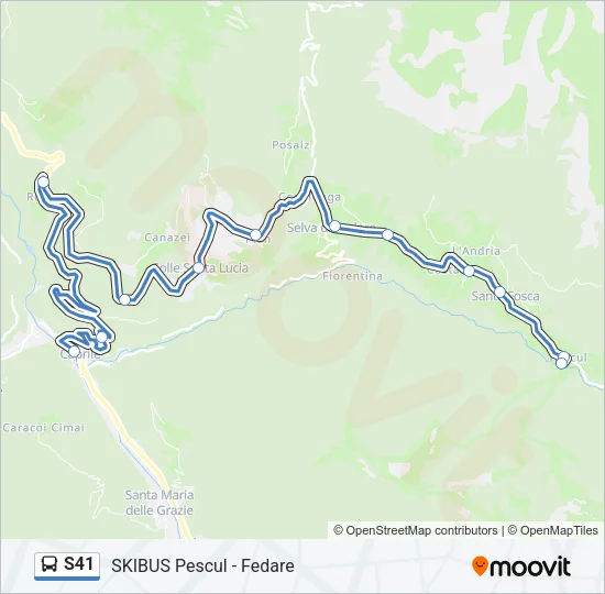 S41 Bus Line Map