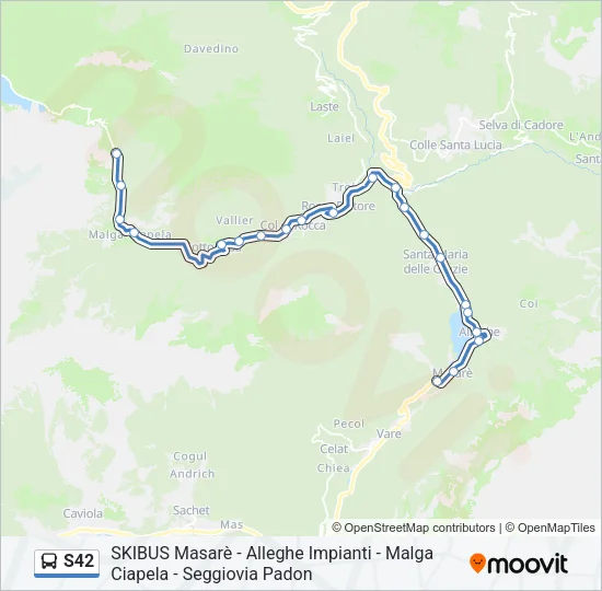 S42 Bus Line Map