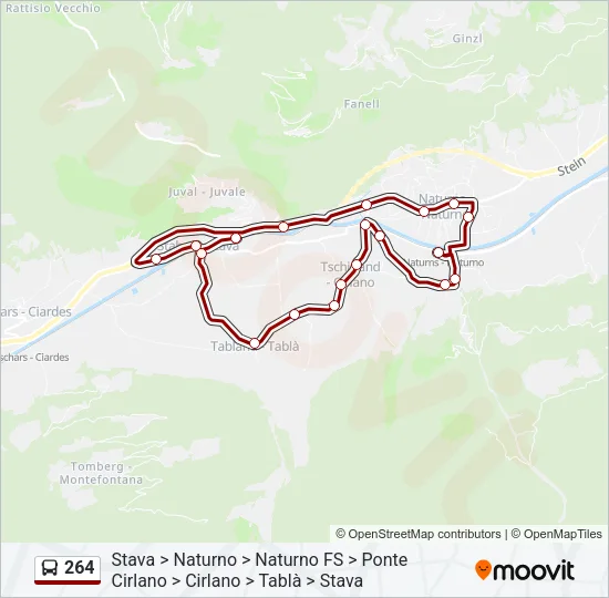 264 Bus Line Map