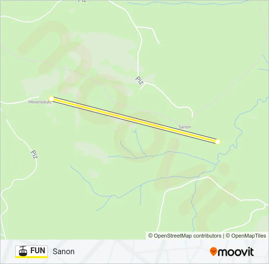 FUN Cable Car Line Map