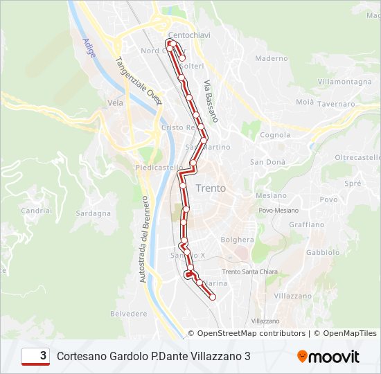 3 bus Line Map