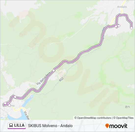 LILLA Bus Line Map