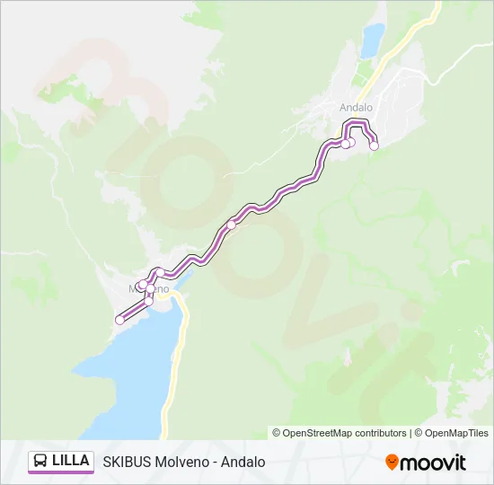 LILLA Bus Line Map