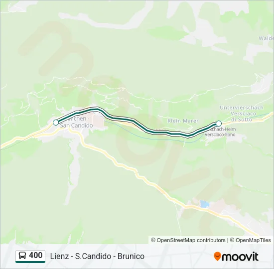 400 Bus Line Map