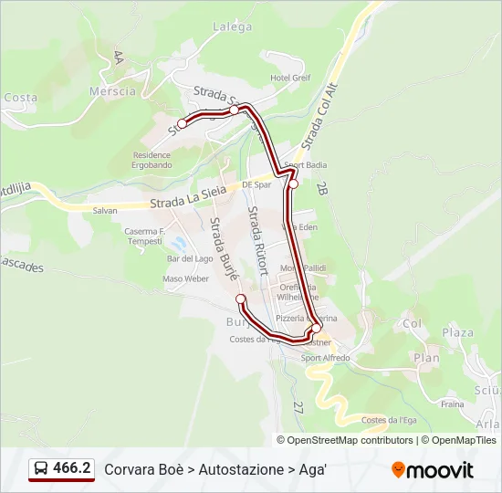 466.2 Bus Line Map