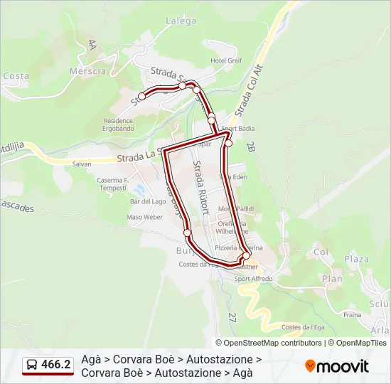 466.2 Bus Line Map