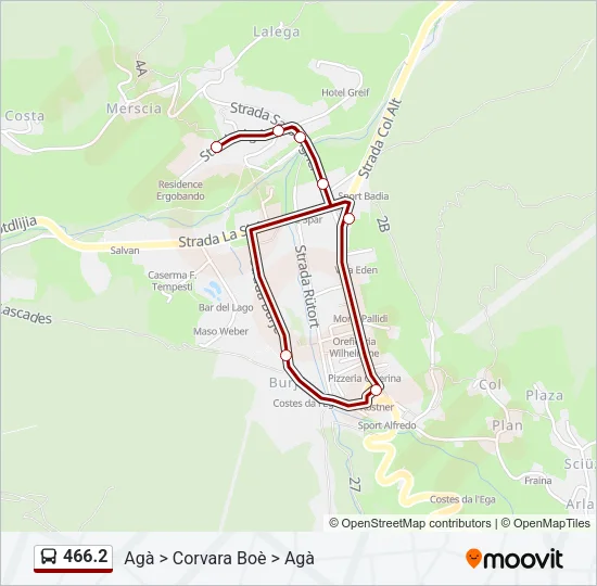 466.2 Bus Line Map