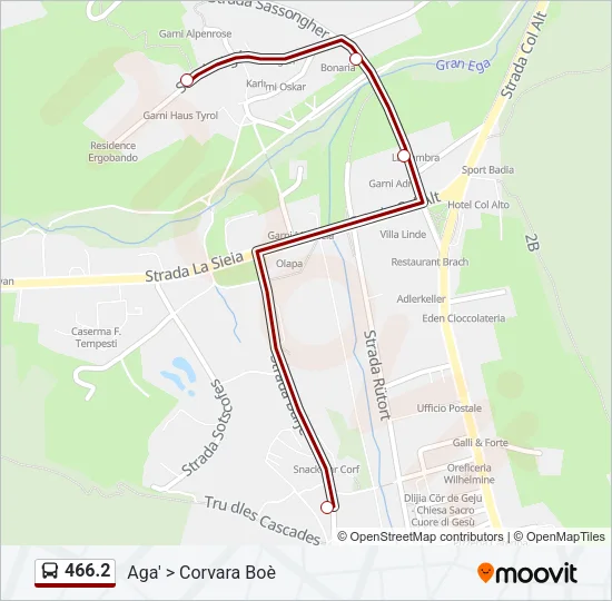 466.2 Bus Line Map