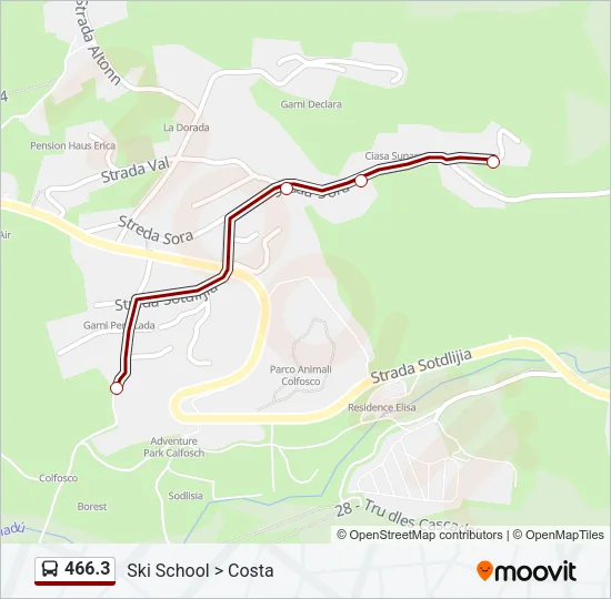 466.3 Bus Line Map