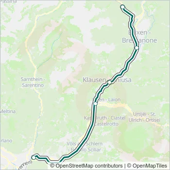RV Train Line Map