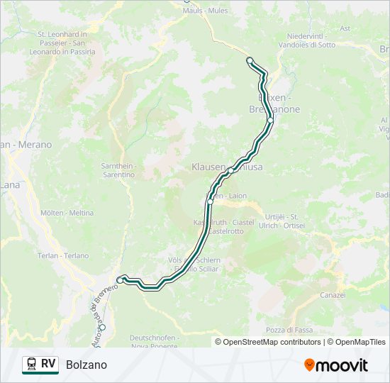 RV train Line Map