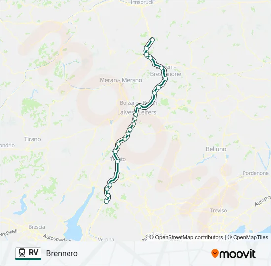 RV Train Line Map