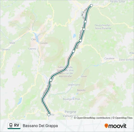 RV Train Line Map