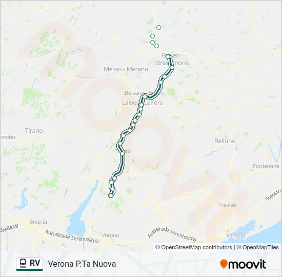 RV Train Line Map