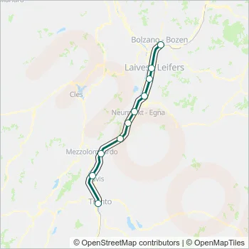 RV Train Line Map