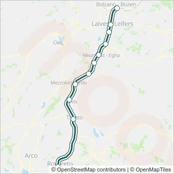 RV Train Line Map