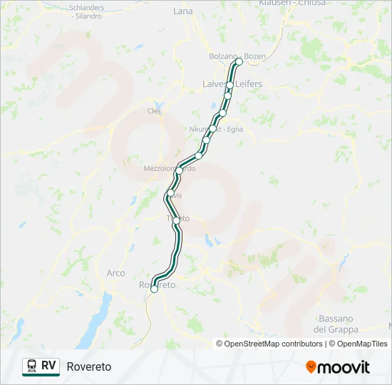 RV Train Line Map