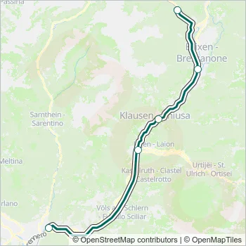 RV Train Line Map