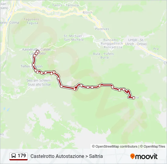 179 Bus Line Map