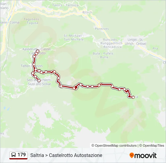179 Bus Line Map