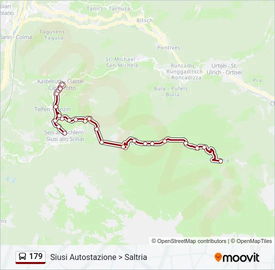 179 Bus Line Map