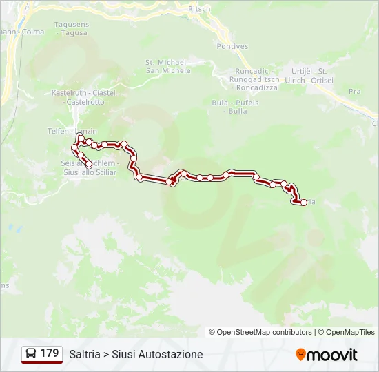 179 Bus Line Map