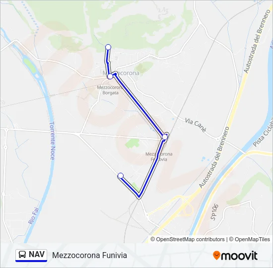 NAV Bus Line Map