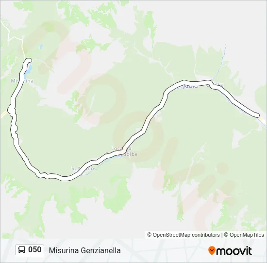 050 Bus Line Map